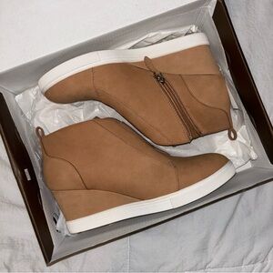Paolo Felicia Suede Wedge Sneaker Bootie
